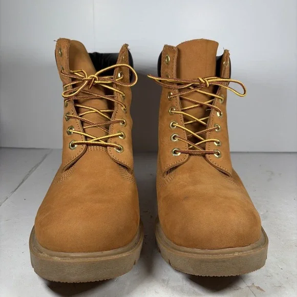 Size 9.5 Timberland 6 Inch Premium Wheat Nubuck Boots | TB 18094 - Picture 3 of 8